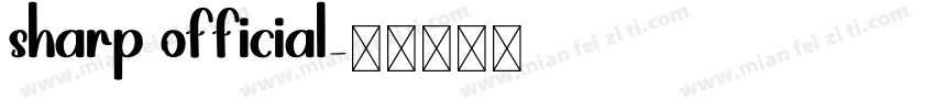 sharp official字体转换
